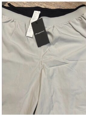 Fabletics GREY Track Shorts with Elastic Waistband